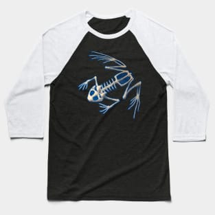 Skeleton Frog Baseball T-Shirt